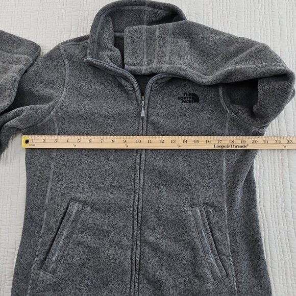 The North Face Full Zip Sweater Women's Size L Fleece Jacket NF0A3LH8 EUC Knit - Picture 10 of 15